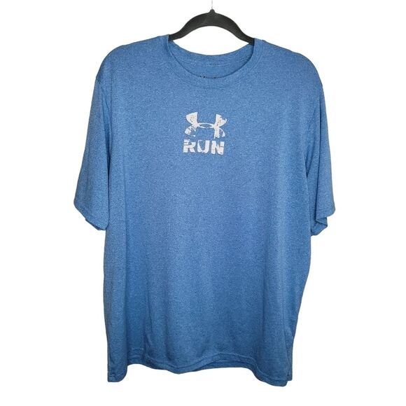 Under Armour Heat Gear Run regular fit t-shirt top size XL - Picture 1 of 5